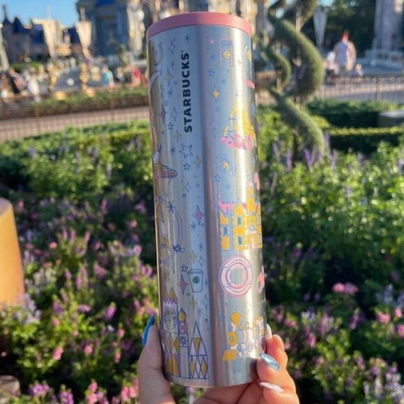 WDW 50th Anniversary Magic Kingdom Starbucks Tumbler - Picture 8 of 8